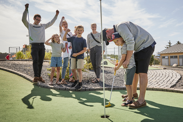 badning ved stranden skiveren