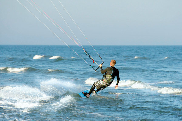 badning ved stranden